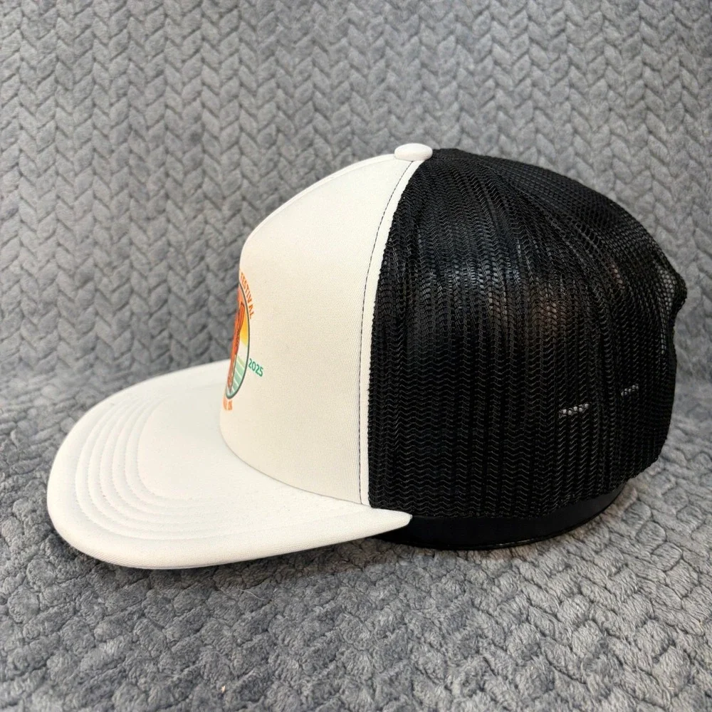 Terp Float Festival Bigfoot Trucker Hat White Black Snapback Cap Tahlequah OK